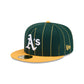 Oakland Athletics Throwback Pinstripe 59FIFTY Fitted Hat
