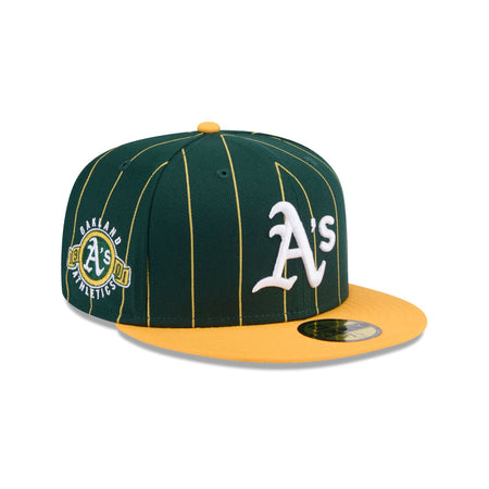 Oakland Athletics Throwback Pinstripe 59FIFTY Fitted Hat