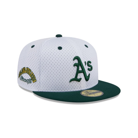 Oakland Athletics Throwback Mesh 59FIFTY Fitted