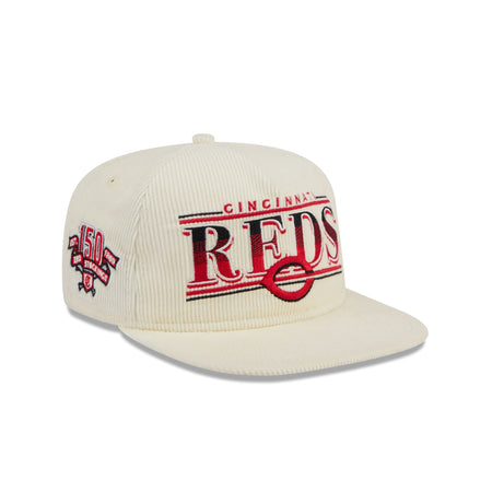 Cincinnati Reds Throwback Corduroy Golfer Hat