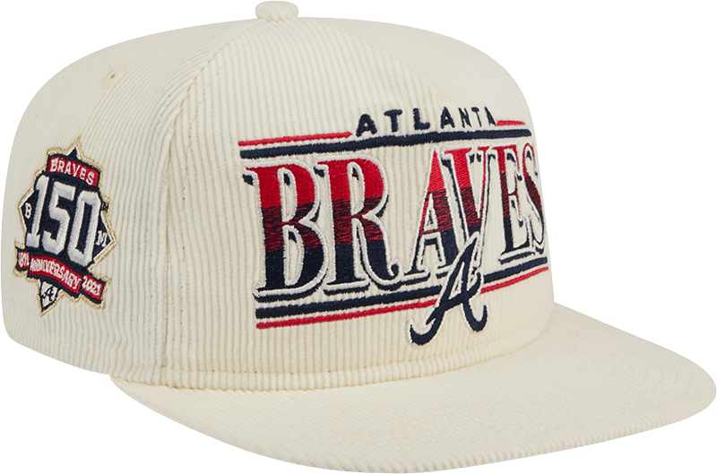 Atlanta Braves Throwback Corduroy Golfer Hat