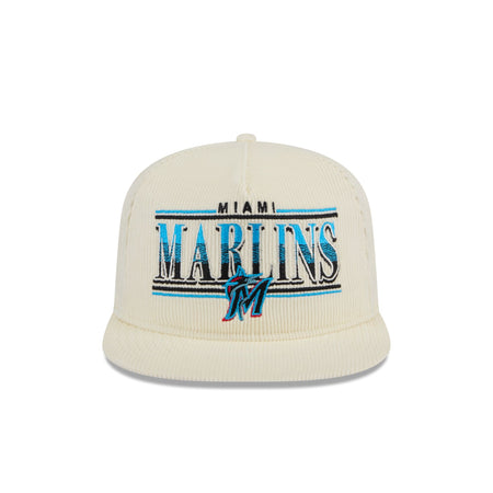 Miami Marlins Throwback Corduroy Golfer Hat