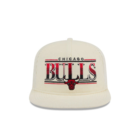 Chicago Bulls Throwback Corduroy Golfer Hat