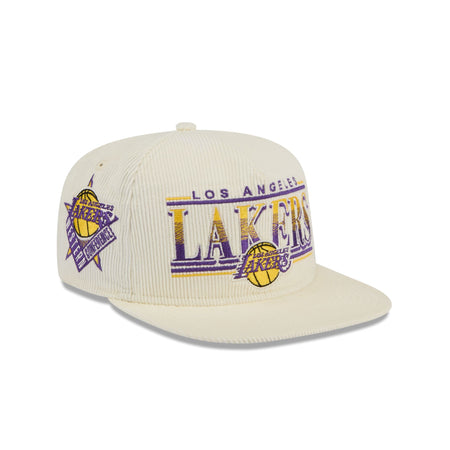 Los Angeles Lakers Throwback Corduroy Golfer Hat