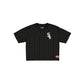 Chicago White Sox Throwback Women's Cropped Pinstripe T-Shirt