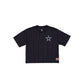 Dallas Cowboys Throwback Women's Cropped Pinstripe T-Shirt