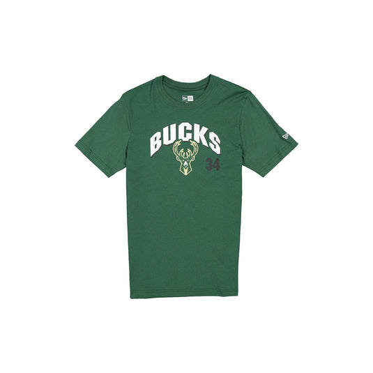 Milwaukee Bucks Name & Number Giannis Antetokounmpo T-Shirt - New Era Cap