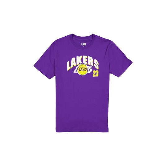 Los Angeles Lakers Name & Number Lebron James T-Shirt - New Era Cap
