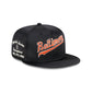 Baltimore Orioles Satin Script 9FIFTY Snapback Hat