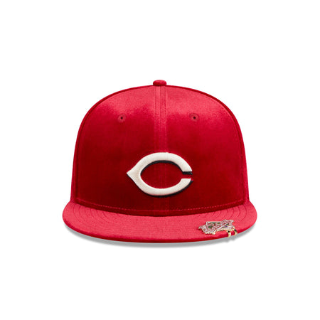 Cincinnati Reds Velvet Visor Clip 59FIFTY Fitted Hat