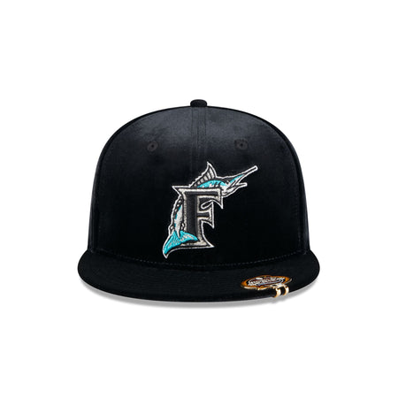 Miami Marlins Velvet Visor Clip 59FIFTY Fitted Hat