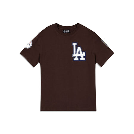 Los Angeles Dodgers Logo Select Color Flip Brown T-Shirt