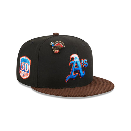 Oakland Athletics Feathered Cord 59FIFTY Fitted Hat