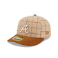 Atlanta Braves Herringbone Check Low Profile 59FIFTY Fitted Hat