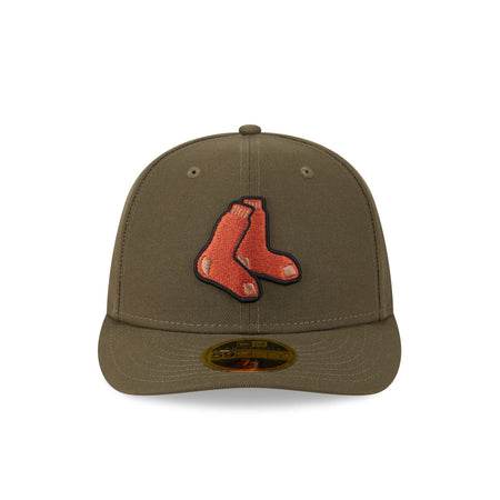 Boston Red Sox Rustic Fall Low Profile 59FIFTY Fitted Hat