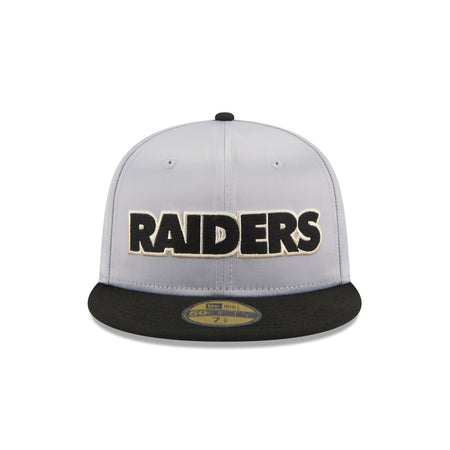 Las Vegas Raiders Satin 59FIFTY Fitted Hat