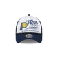 Indiana Pacers 2024 Rally Drive White 9FORTY A-Frame Trucker