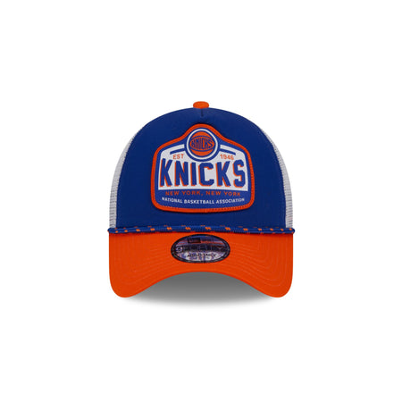 New York Knicks 2024 Rally Drive 9FORTY A-Frame Trucker Hat