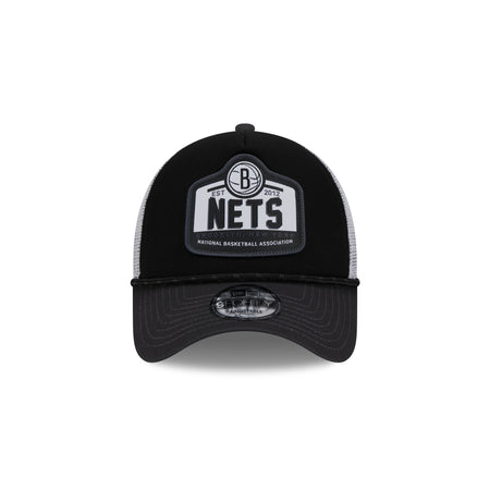 Brooklyn Nets 2024 Rally Drive 9FORTY A-Frame Trucker Hat