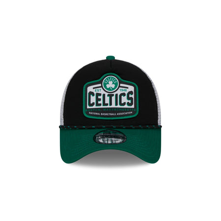 Boston Celtics 2024 Rally Drive 9FORTY A-Frame Trucker Hat