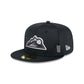 Colorado Rockies 2024 Clubhouse Black 59FIFTY Fitted Hat