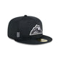 Colorado Rockies 2024 Clubhouse Black 59FIFTY Fitted Hat
