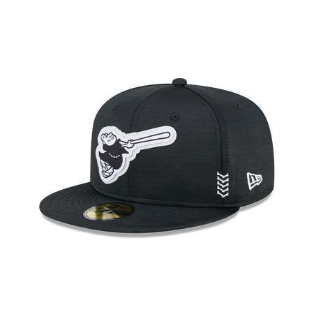 San Diego Padres 2024 Clubhouse Black 59FIFTY Fitted Hat