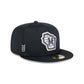 Milwaukee Brewers 2024 Clubhouse Black 59FIFTY Fitted