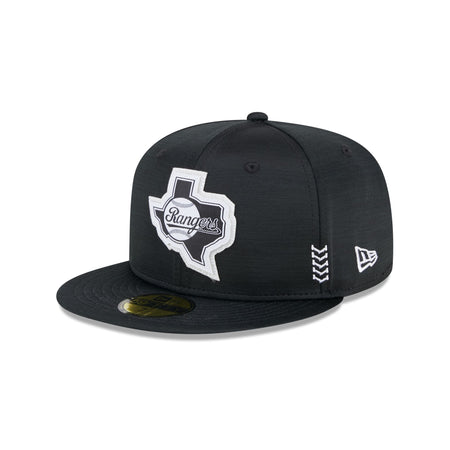 Texas Rangers 2024 Clubhouse Black 59FIFTY Fitted Hat