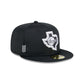 Texas Rangers 2024 Clubhouse Black 59FIFTY Fitted Hat