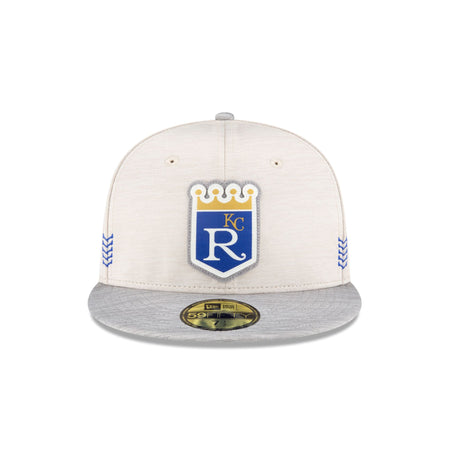 Kansas City Royals 2024 Clubhouse Stone 59FIFTY Fitted Hat