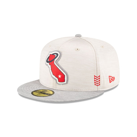 Los Angeles Angels 2024 Clubhouse Stone 59FIFTY Fitted Hat