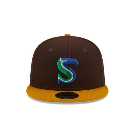 Seattle Seahawks Burnt Wood 59FIFTY Fitted Hat