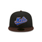New York Mets Chocolate Visor 59FIFTY Fitted Hat