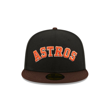 Houston Astros Chocolate Visor 59FIFTY Fitted Hat