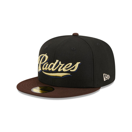 San Diego Padres Chocolate Visor 59FIFTY Fitted Hat