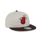 Miami Heat Two Tone Taupe Retro Crown 9FIFTY Snapback Hat