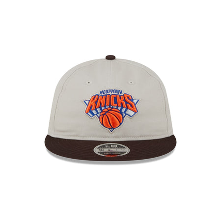 New York Knicks Two Tone Taupe Retro Crown 9FIFTY Snapback Hat