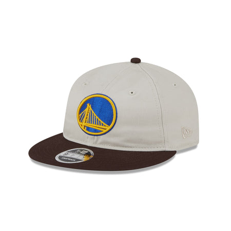 Golden State Warriors Two Tone Taupe Retro Crown 9FIFTY Snapback Hat