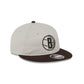 Brooklyn Nets Two Tone Taupe Retro Crown 9FIFTY Snapback Hat