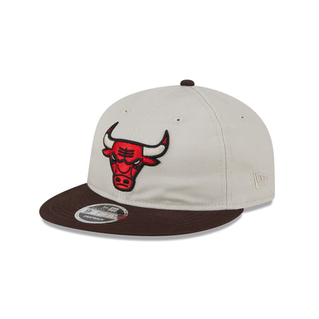 Chicago Bulls Two Tone Taupe Retro Crown 9FIFTY Snapback Hat