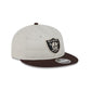 Las Vegas Raiders Two Tone Taupe Retro Crown 9FIFTY Snapback Hat