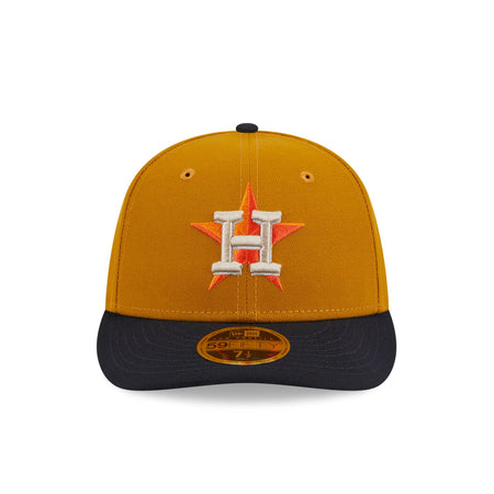 Houston Astros Vintage Gold Low Profile 59FIFTY Fitted Hat