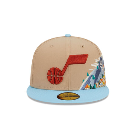 Utah Jazz Snowcapped 59FIFTY Fitted Hat