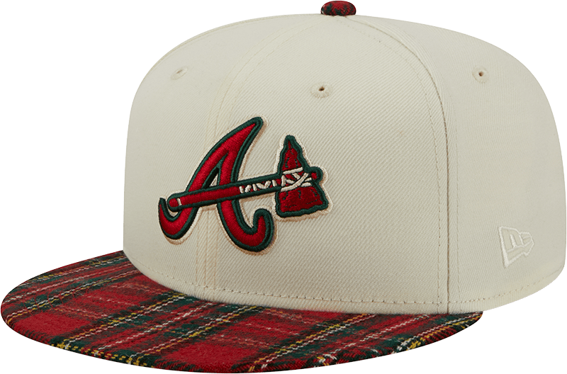 Atlanta Braves Plaid Visor 9FIFTY Snapback Hat