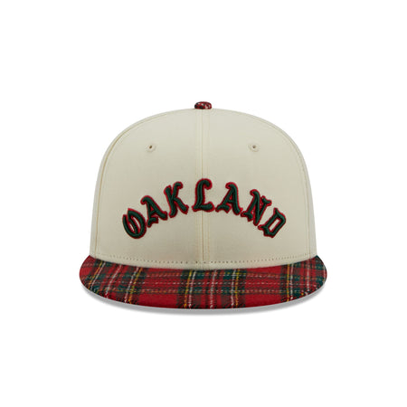 Oakland Athletics Plaid Visor 9FIFTY Snapback Hat