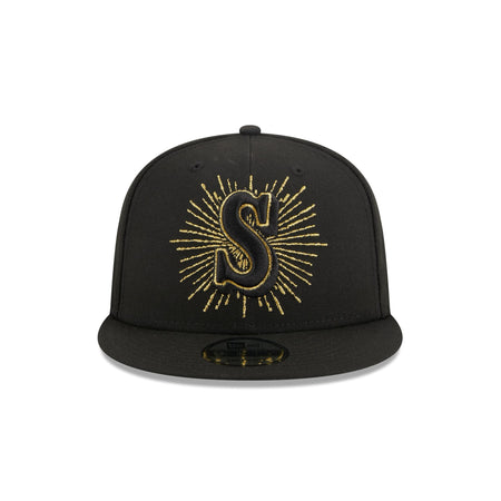 Seattle Mariners Metallic Logo 9FIFTY Snapback Hat