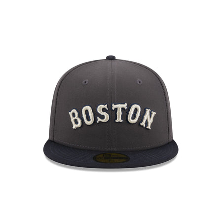Boston Red Sox Graphite Crown 59FIFTY Fitted Hat