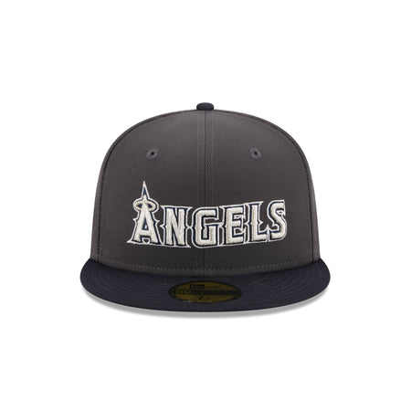 Los Angeles Angels Graphite Crown 59FIFTY Fitted Hat