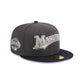 Miami Marlins Graphite Crown 59FIFTY Fitted Hat